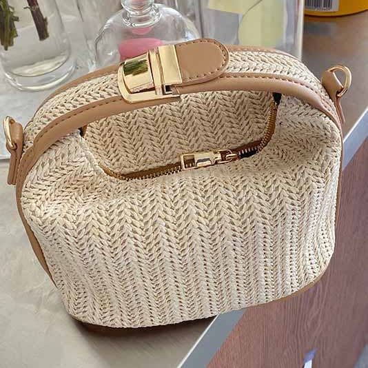 Summery Vibe Woven Handbag