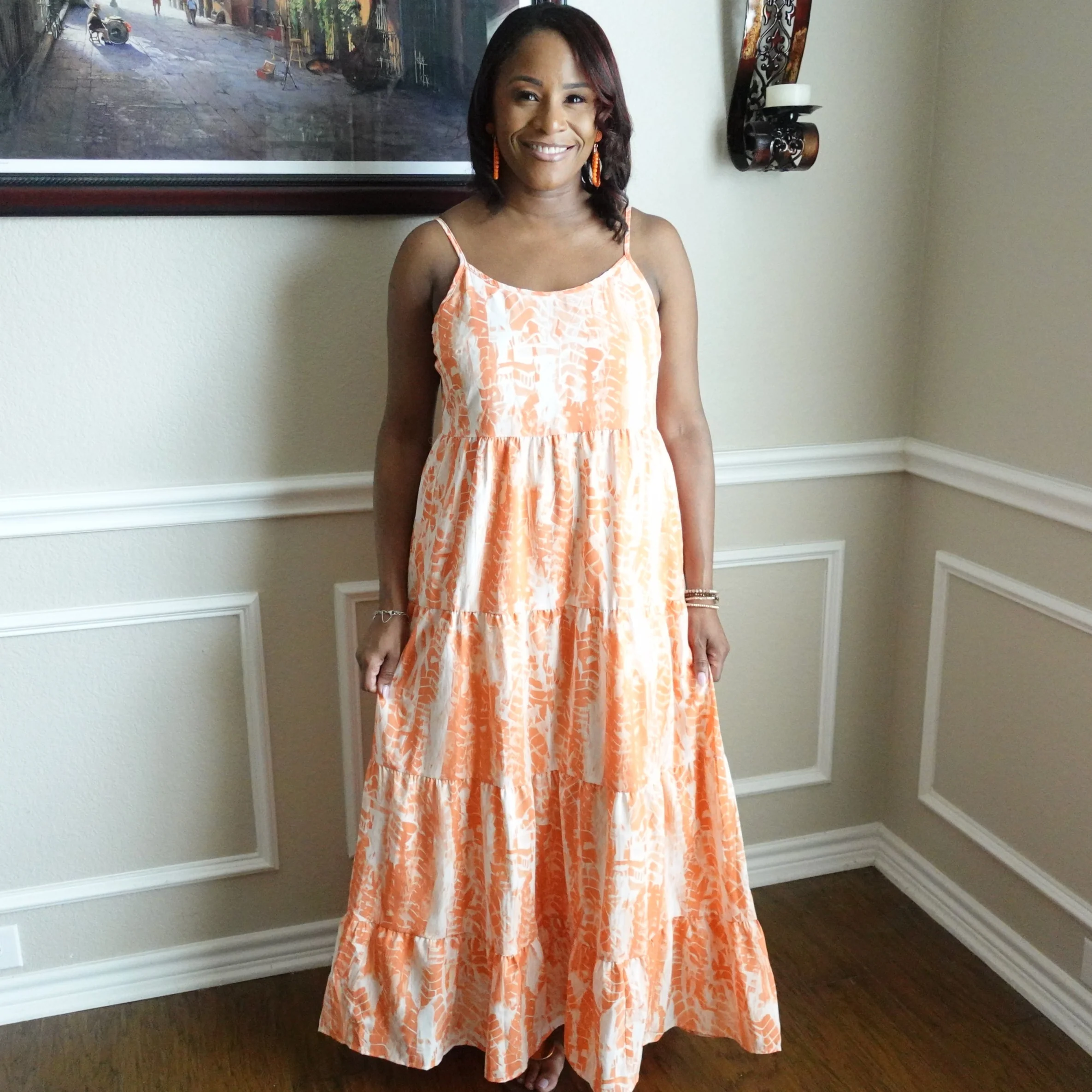 Printed Sleeveless Sundress