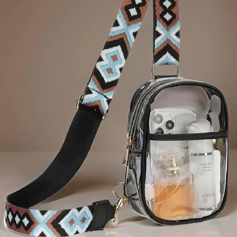 Clear Sling Bag With Guitar Strap